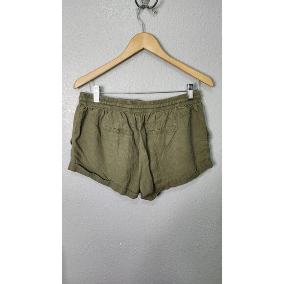 Iris Womens Olive Green Pull-On Drawstring Shorts Size XL - Picture 4 of 6